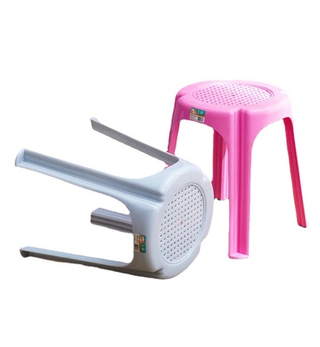 Wholesale plastic stools for home use, thick chairs, living room benches, adult dining chairs, high stools, stackable square stools, hot glue stools