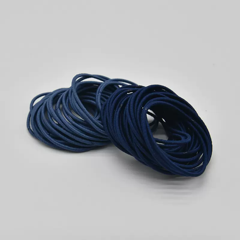 厂家现货批发2mm发绳彩色高弹力无接缝发圈头绳橡皮筋成人diy配饰