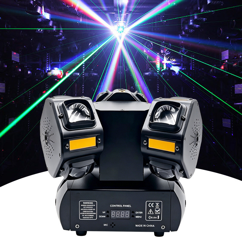 Lámpara de atmósfera KTV doméstica colorida rotación de sonido explosión flash luz de atmósfera doméstica bungee láser luz de escenario discoteca
