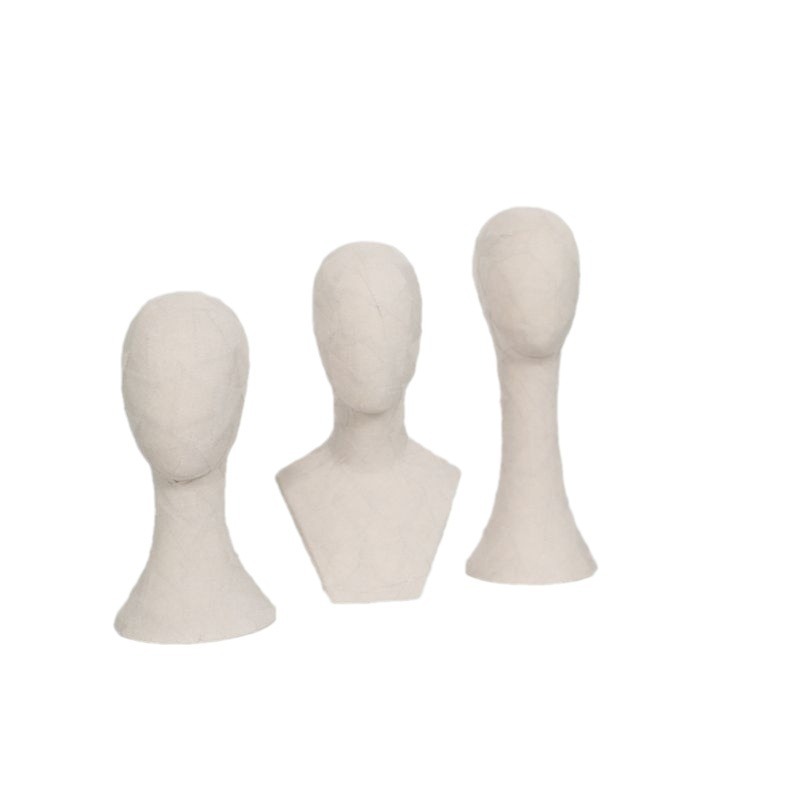 Sombreros muestran cabeza espuma aguja de plástico peluca modelo de cabeza mayorista joyas tienda de ropa accesorios de exhibición
