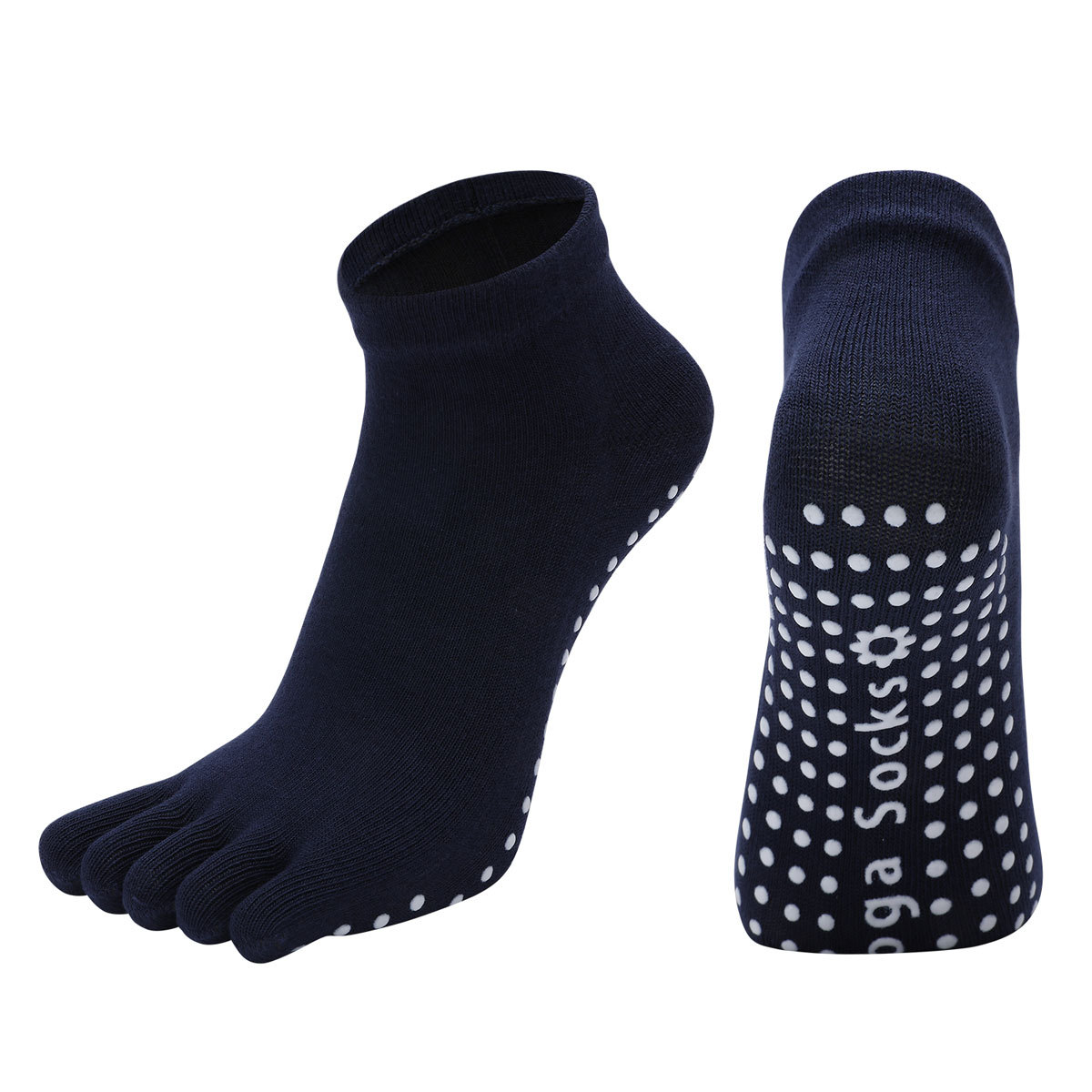 [Artículo Popular] Calcetines de Yoga de Cinco Dedos para Mujer con Agarre Antideslizante para Danza, Aeróbicos, Deportes, Fitness, Pilates Profesional y Meditación