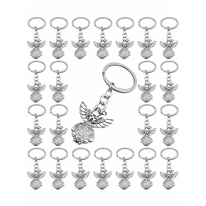 Cross-Border Popular Butterfly Angel Wings European and American Simple Keychain Accessories Decoration DIY Pendant Party