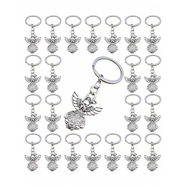 Cross-Border Popular Butterfly Angel Wings European and American Simple Keychain Accessories Decoration DIY Pendant Party
