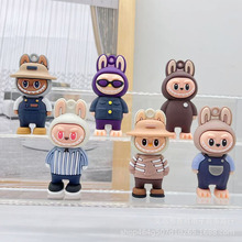 跨境labubu钥匙扣盲盒公仔挂件拉布布钥匙扣盲盒公仔情侣小挂件