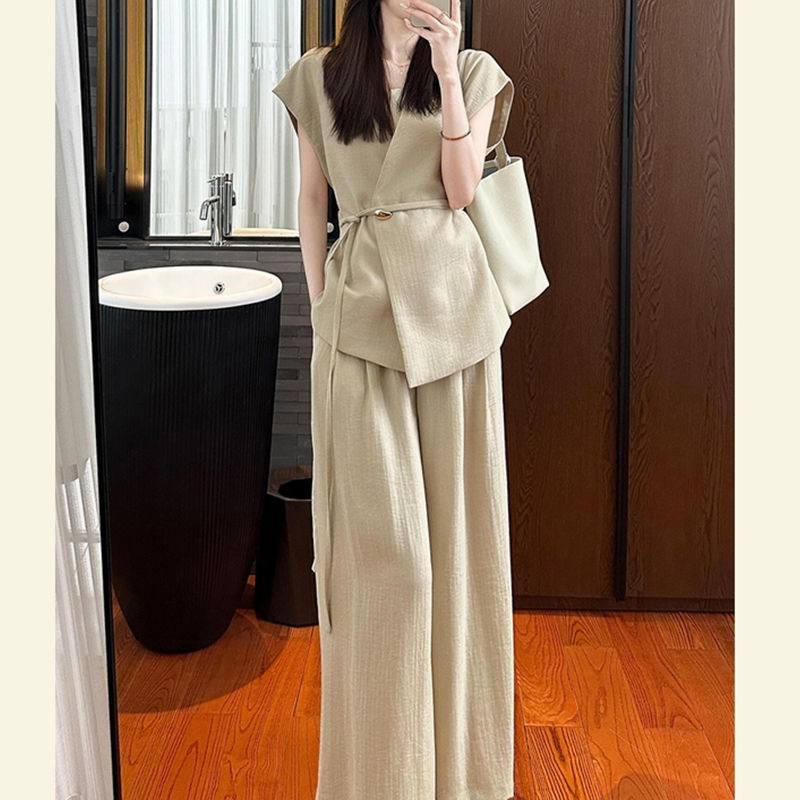 Summer 2025 New Gao Zhigan Commuter ~ Office Commuter OL khaki Temperament Fashion suit Women