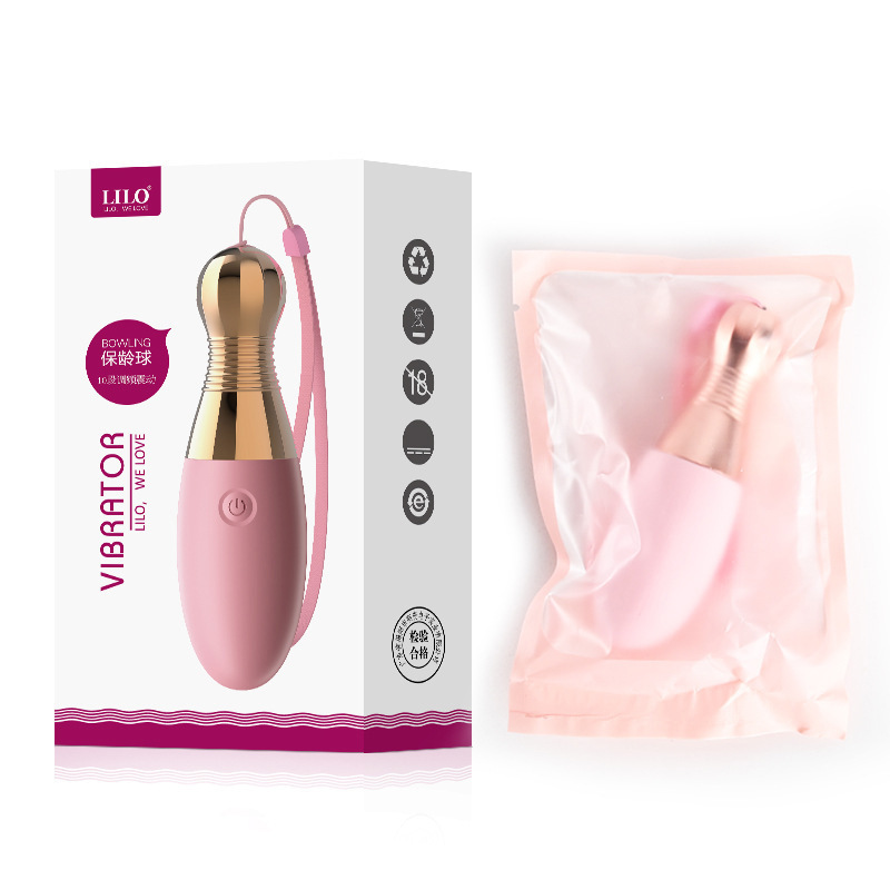 LILO LILO Bowling inalámbrico huevo salto de 10 frecuencias humor masajeador vibrador AV varita masturbadora femenina productos sexuales