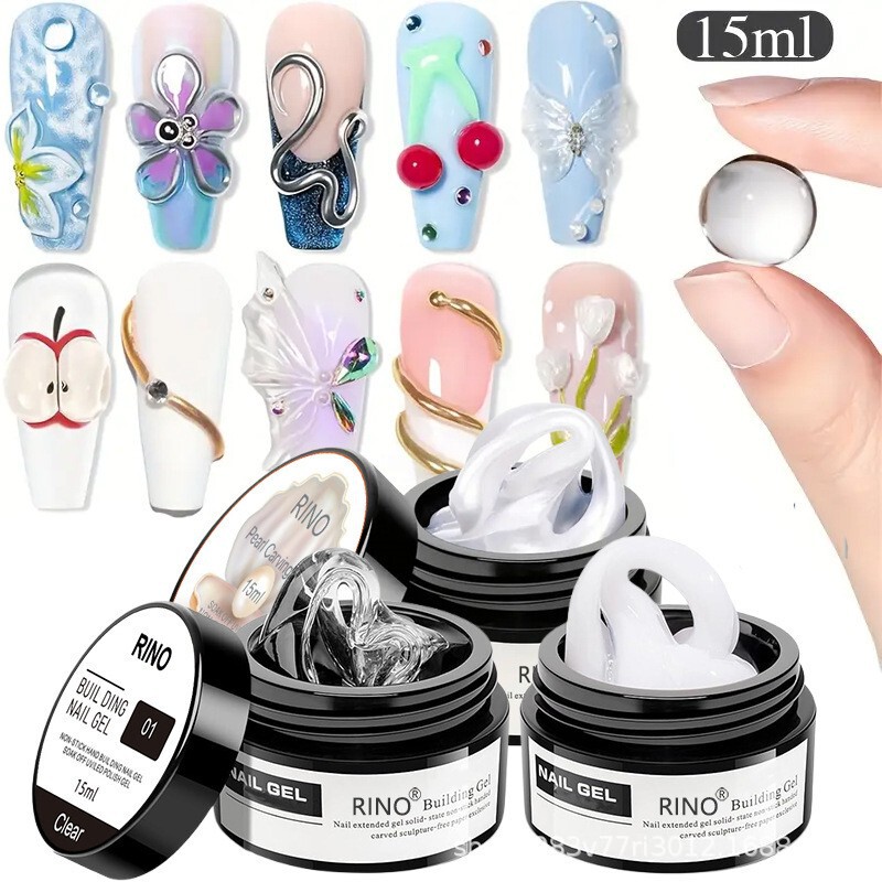 Cross-Border Non-Stick Extension Glue, Pinch Glue, Can Be Carved and Shaped, Phototherapy Extension Glue, Nail Art Gel Wholesale