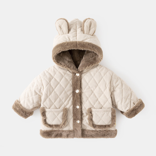 Dudu's Kids' Size-Run Overcoat Collection Baby Warm Top Girls' Clothes Infant Outfit