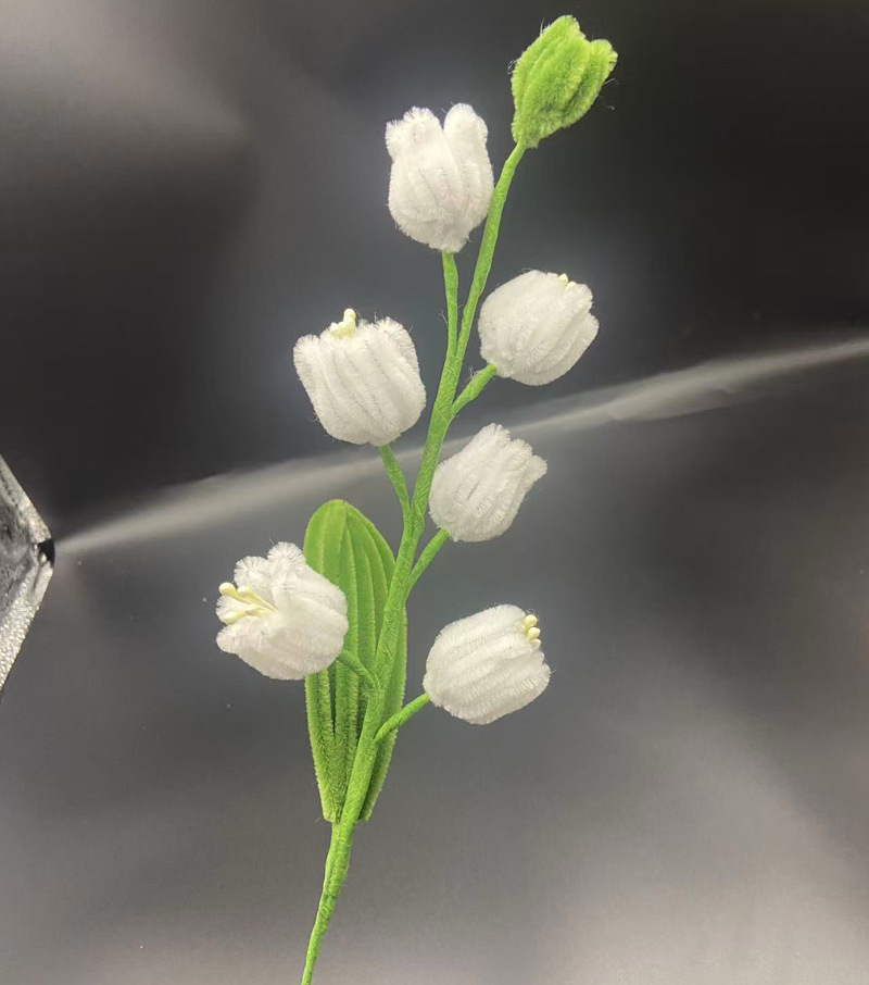 Single Twist Stick Finished Product, Handmade Arrangement Decoration, Lily Of The Valley Wedding Bouquet, Home_voghion.com