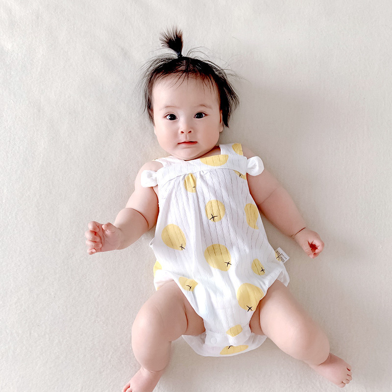 Baby sling sheath sheath summer thin baby girl strap one-piece clothes Princess Summer Triangle romper Baby sling sheath sheath summer thin baby girl strap one-piece clothes Princess Summer Triangle romper