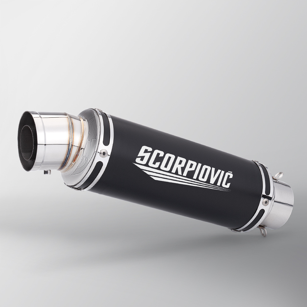Applicable motorcycle MT09 CBR500R Z900 modified C29 small gun elbow exhaust pipe 60mm universal tail section