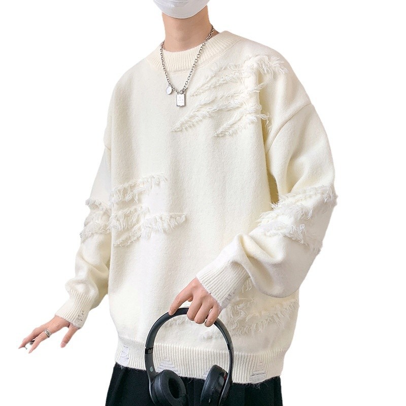 Winter trend solid color sweater