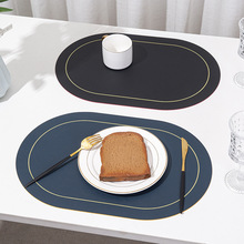 欧式美式餐垫装饰垫皮革西餐垫防水防油盘子碗垫杯垫桌垫隔热垫