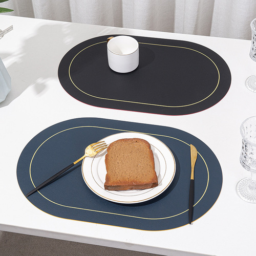 European and American placemats, decorative mats, leather Western placemats, waterproof and oil-proof plate and bowl mats, coasters, table mats, thermal insulation mats