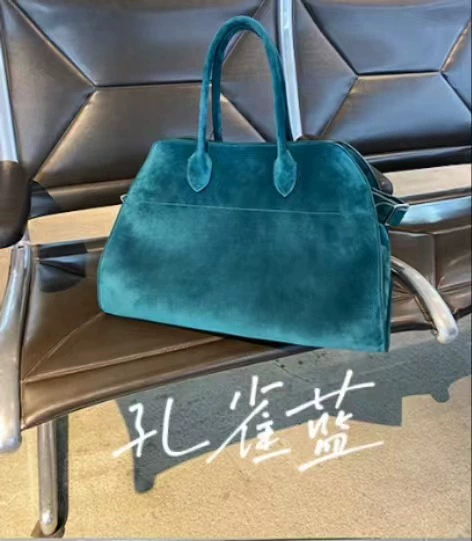 Peacock Blue Suede-Ready Stock