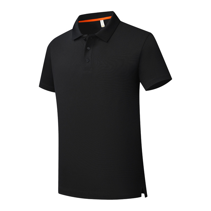 Polo de manga corta de seda helada con solapa, camiseta personalizada para empresa, ropa de trabajo con logotipo bordado, uniforme de fábrica de moda, para hombre, verano.