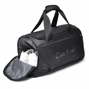 Capacious fashionable travel bag wet and dry separation, sports bag for gym lightweight, oxford cloth, polyester 5