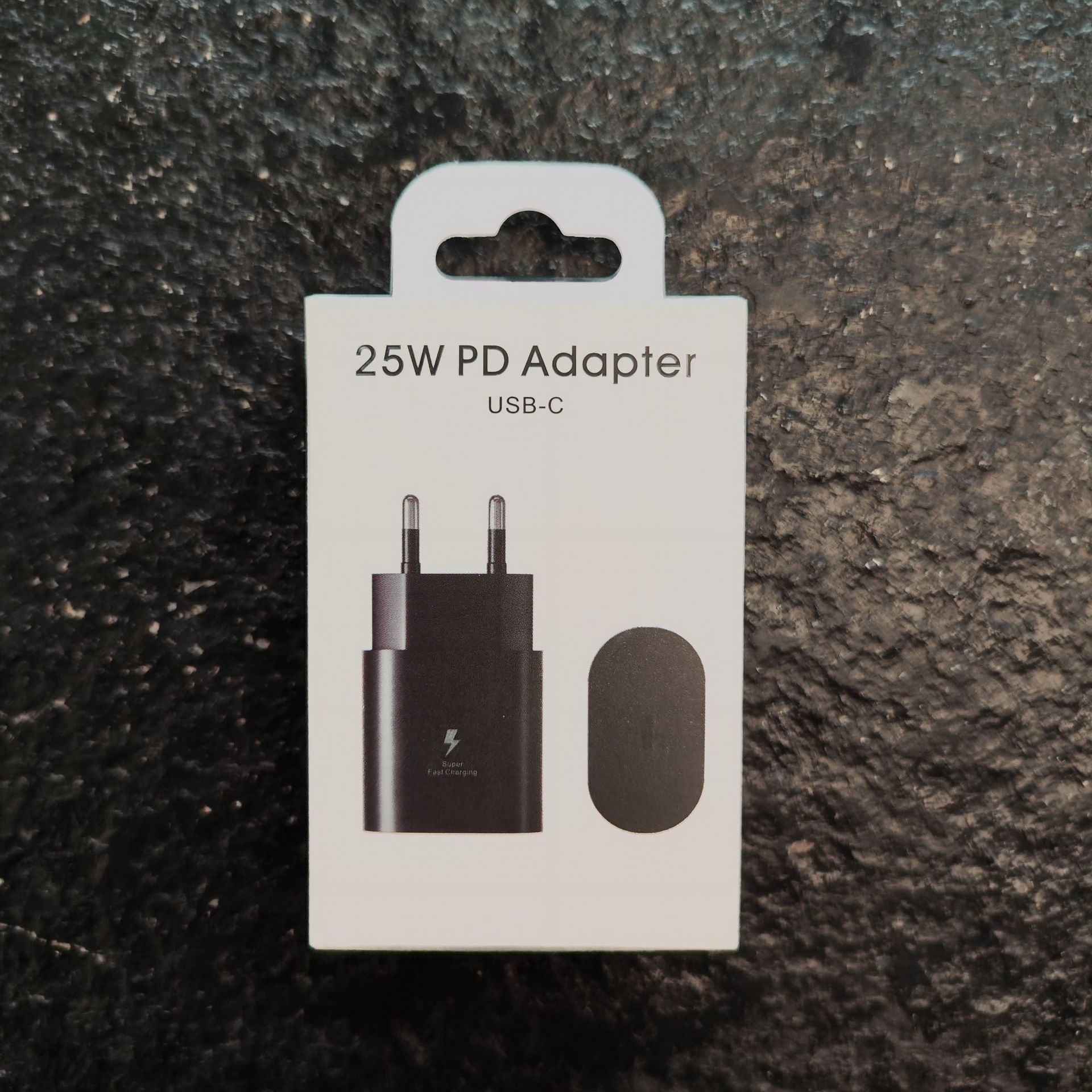 Aplicable a Samsung 25W cargador europeo note20/S20 +/Note10/S22 cabeza de carga del teléfono móvil al por mayor