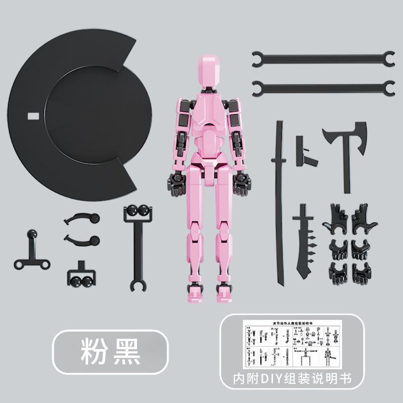 Juguete de modelo multiarticulable multi-mórfico transfronterizo ángel articulado humano descomprimido robot de quinta generación