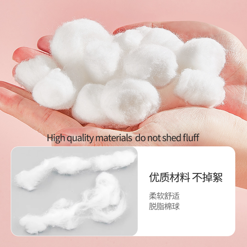 LMLTOP bola de algodón blanco desechable desengrasado, 200 bolas de algodón de cuidado de bordado de salón de belleza, suministro internacional exclusivo.