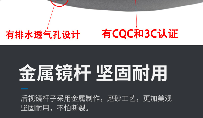 Suitable for Xiaodao electric scooters, original factory rearview mirror, M8, with both right-hand and left-hand threads, universal for electric scooters, convex mirror for reversing