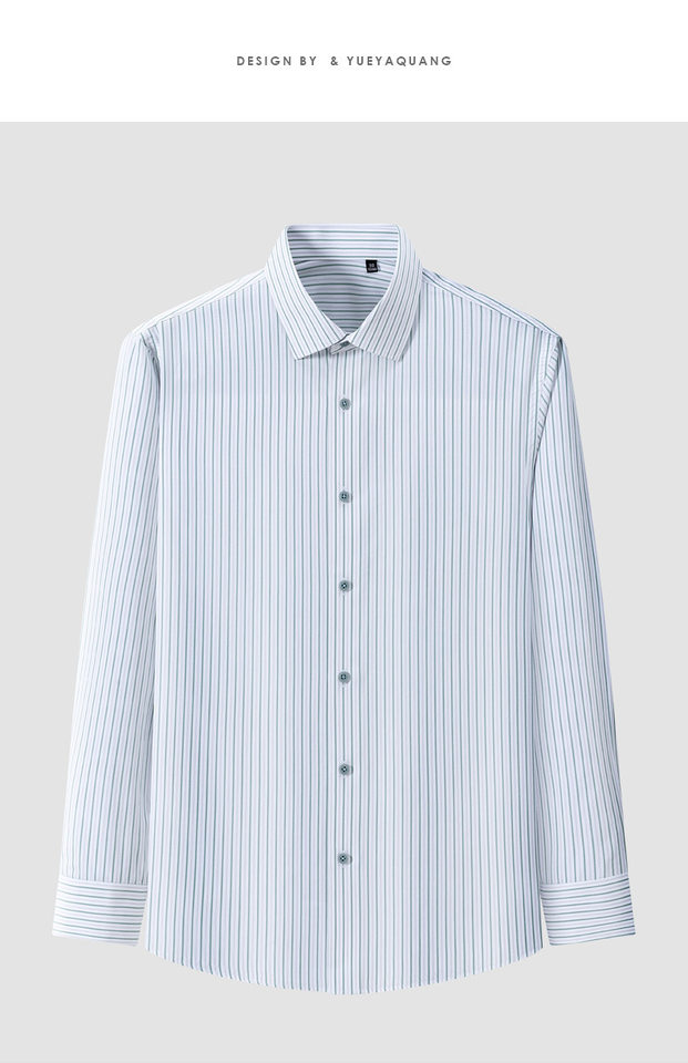 Áo sơ mi nam dài tay 100% cotton 200 sợi chống nhăn họa tiết kẻ sọc kẻ caro phong cách công sở — Họa tiết kẻ caro hồng đào - Tay dài - Cổ cài khuy 301, Kẻ caro nâu xanh - Dài tay - Cổ cài khuy 309, Kẻ sọc xanh lá - Tay dài - Cổ cài khuy 307, Lan Tiểu Cát - Áo dài tay - Cổ cài khuy 308 chi tiết 22