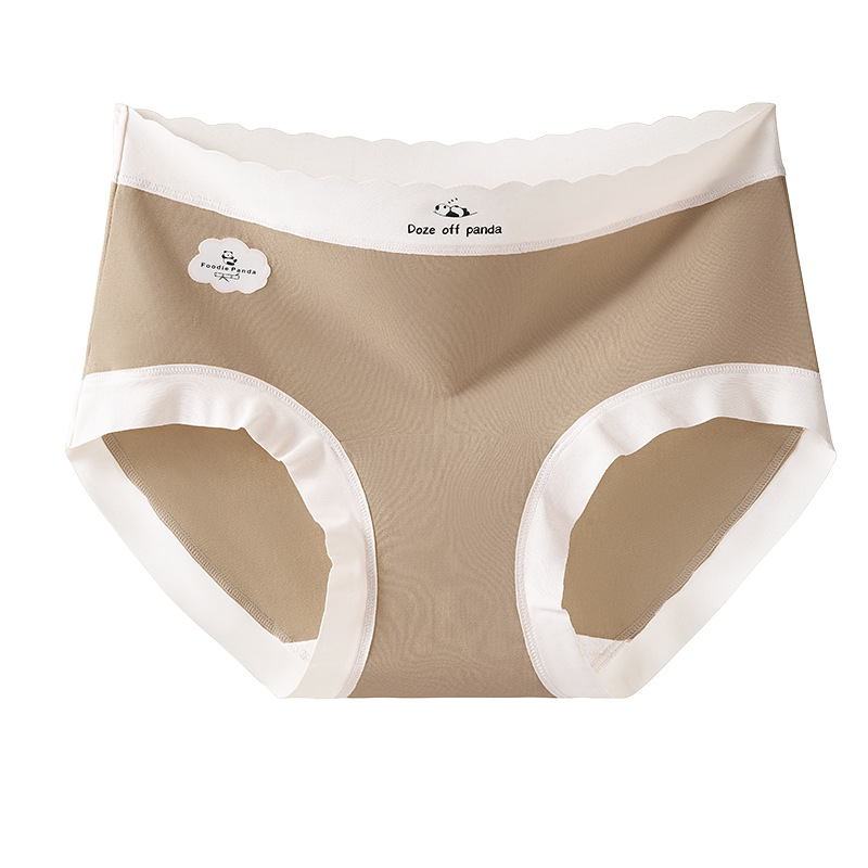 Pantalones de niña panda de color en contraste Cintura media Clase A de algodón para bebés entrepierna antibacteriana entrepierna larga entrepierna de algodón entrepierna calzoncillos para mujer