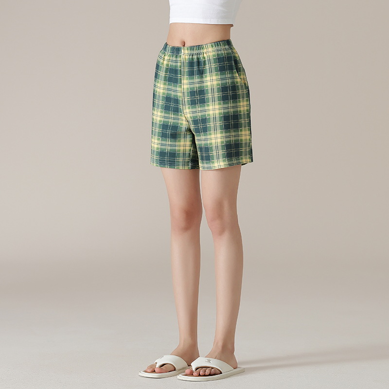 Pantalones de pijama de mujer de verano delgados pantalones cortos de algodón para el hogar pantalones de mujer sueltos de verano solo pantalones de algodón para el hogar