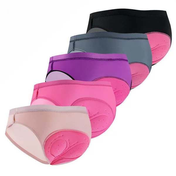Women's Cycling Underwear Triangle Silicone Pad Moisture-wicking Breathable Spinning Quick-drying Hip Pants