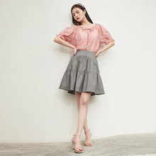 一手货源【佳人苑】品牌专柜撤柜！韩版高腰包臀显瘦半身裙女25夏