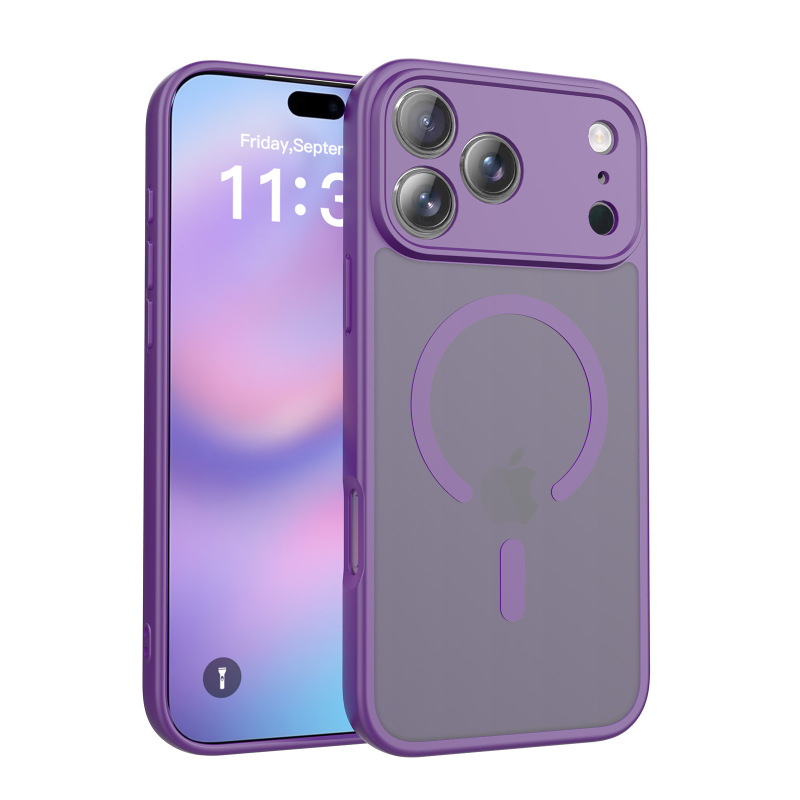 苹果17手机壳精孔磨砂液态肤感磁吸防摔新款iPhone16pro max跨境|undefined