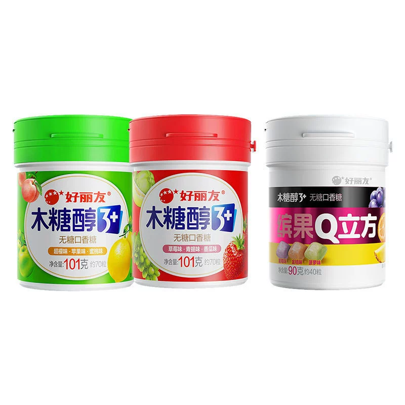 Безсахарная жевательная резинка Orion Xylitol 3+, портативная жевательная резинка для свежего дыхания, пузырёвая резинка, группа древесины