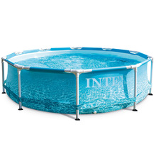 INTEX28206超大加厚成人圆形管架游泳池家庭儿童支架游泳池305*76