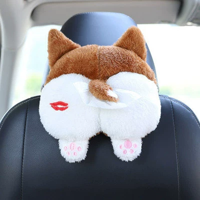 car interior supplies decoration — Car tissue box/set - corgis-ass