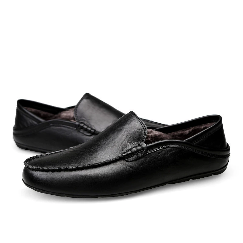 Обувь Amazon из воловьей кожи Bean, мужская обувь для ленивых, мужская обувь больших размеров, повседневная мужская обувь, приливная обувь, кожаная обувь, поколение волос