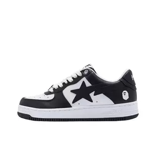 BAPESTA SK8 DUNK черно-белые кожаные уличные модные парные низкие повседневные спортивные туфли