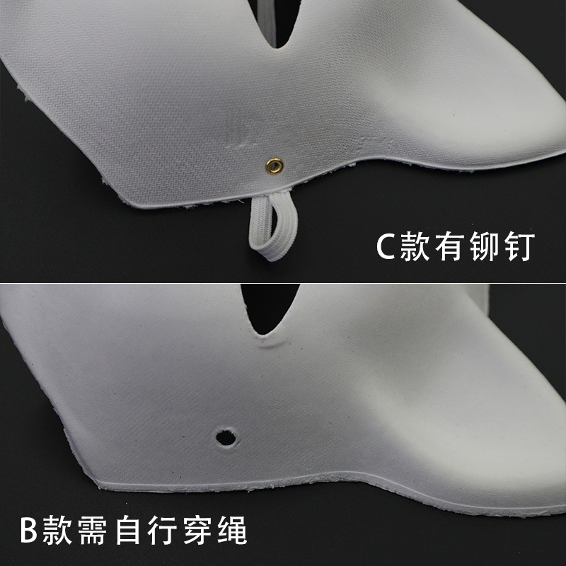 Venta caliente transfronteriza bricolaje embrión blanco pulpa cara de gato máscara de graffiti pintado a mano para niños accesorios de actividades hechas a mano para padres e hijos