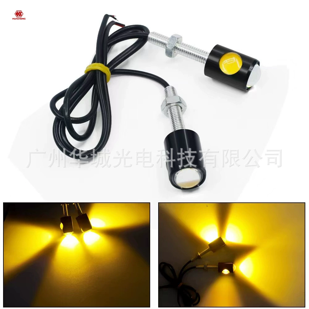 Автомобиль мотоцикл свет номерного знака электромобиль модифицированный винтовой светильник светодиодный двойной свет Eagle Eye декоративный свет задний стоп-сигнал