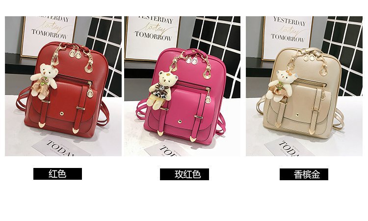 New style backpacks for women, fresh and cute student fashion and casual Korean-style women's bags, cross-border one-piece shipping worldwide undefined