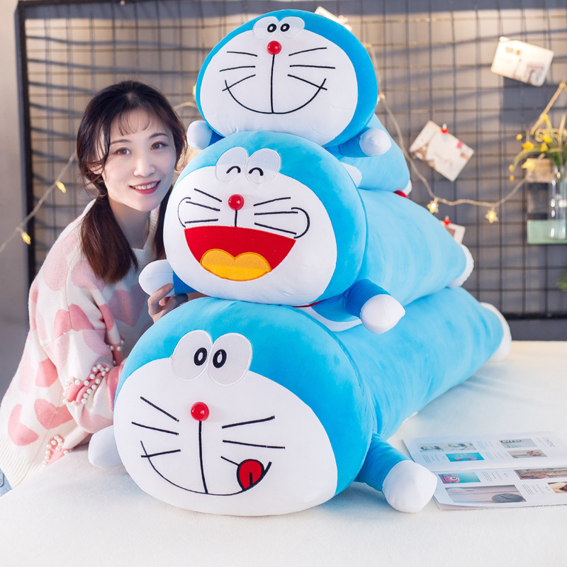 Ming cilíndrica Jingdang almohada gato muñeca Linda Doraemon regalo de los niños juguete de peluche regalo al por mayor de la fábrica
