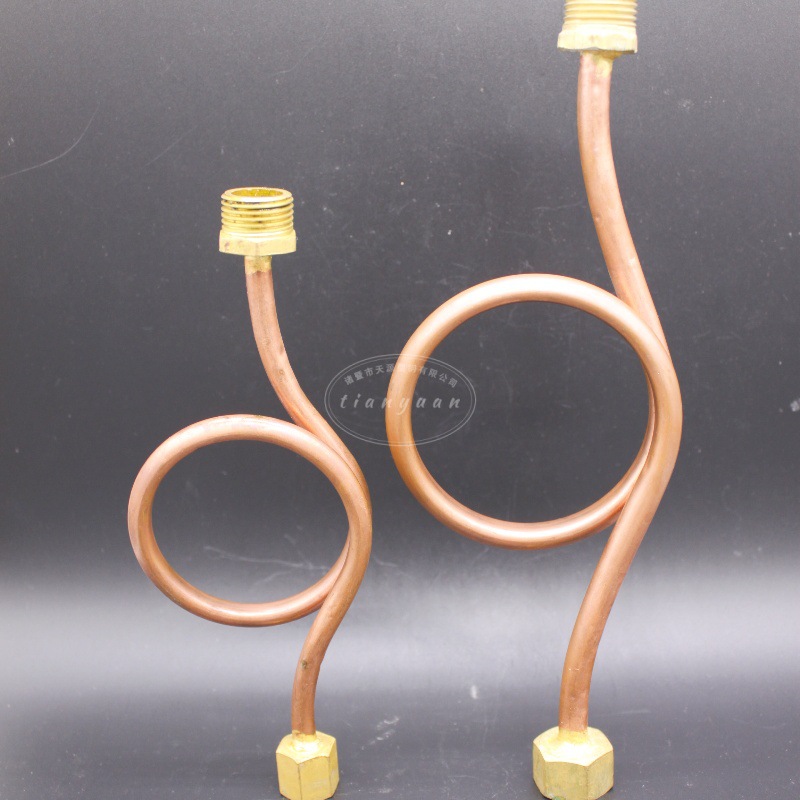 大量供应黄铜缓冲管 紫铜表弯管 压力表缓冲管 仪器仪表配件DN15