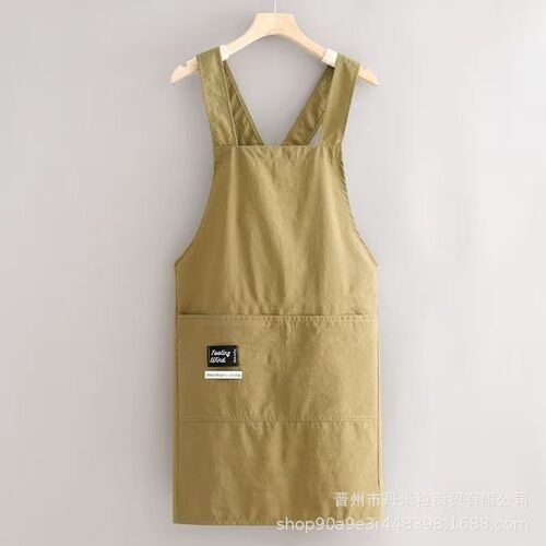 Anti-splash apron Fashionable home kitchen cooking waist New printed catering special overalls