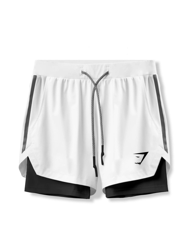 GYMSHARK健身短裤男士夏季跑步运动双层弹力速干短裤外贸跨境批发|undefined