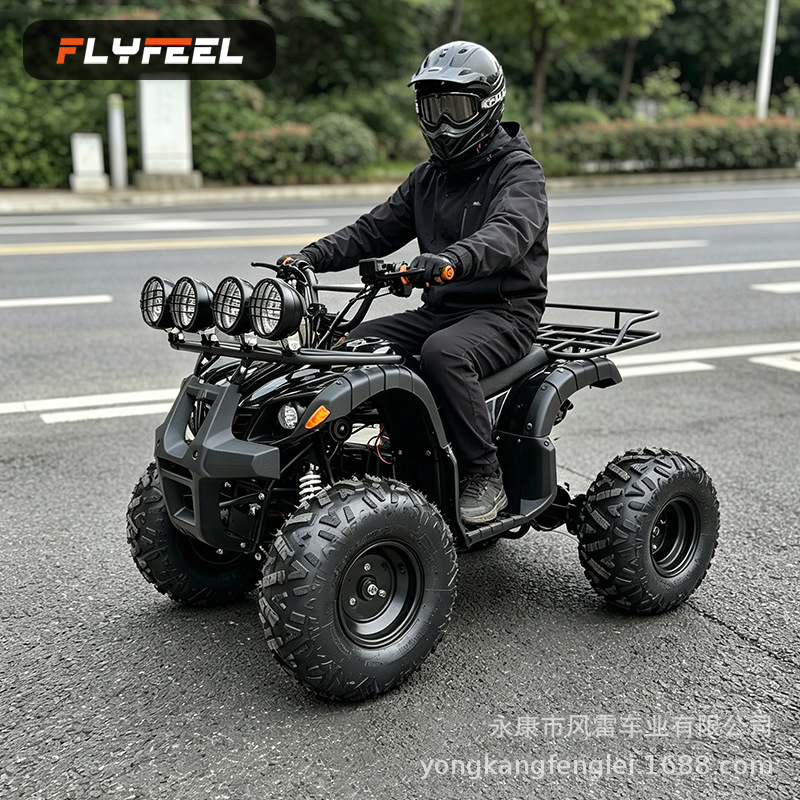 Cuatrimoto ATV Todo Terreno de 4 Ruedas de Hierro con Transmisión en Cadena image 5