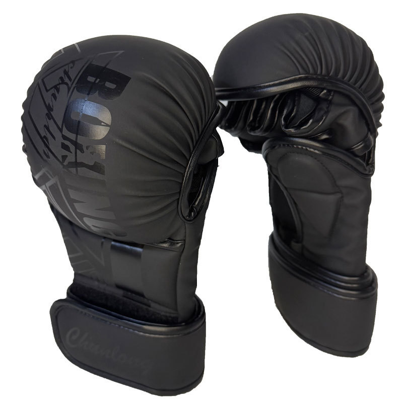 Boxing Gloves Adult Men and Women Sanda Training Boxing Gloves Professional Fighting Muay Thai Boxing Sandbag MMA Half Finger Hand