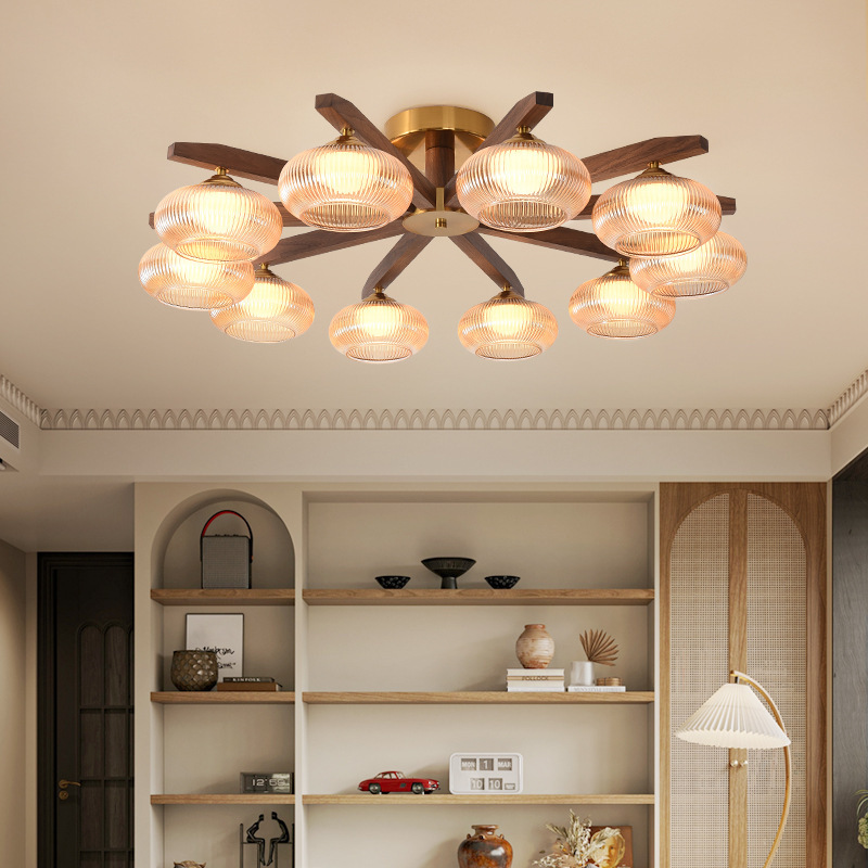 Sala de estar, sala de estudio, lámpara retro silenciosa, lámpara de dormitorio, lámpara de viento, lámpara de aire americana, lámpara candelabro, estilo antiguo, restaurante japonés medieval