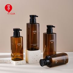 易創現物茶色白色PET300-1000mlシャンプーリンス入浴剤院装瓶全生物