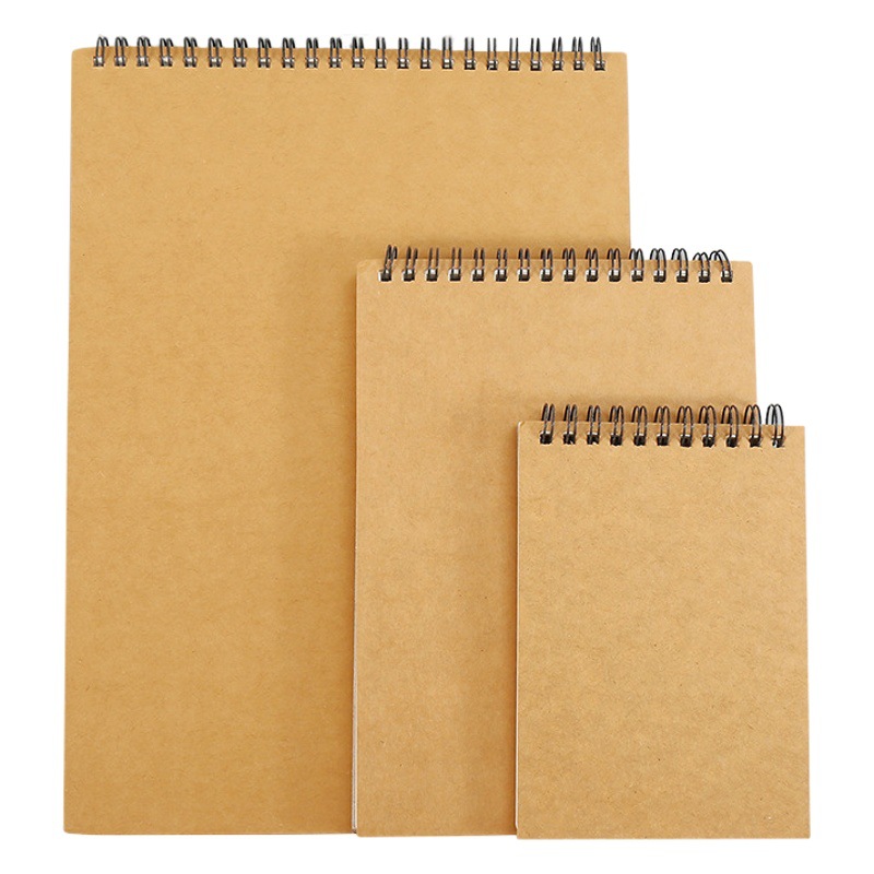 Art Drawing Sketchbook Professional Hand-Painted Sketch Hardcover Spiral Notebook Blank Thickened Notebook Manufacturer Wholesale