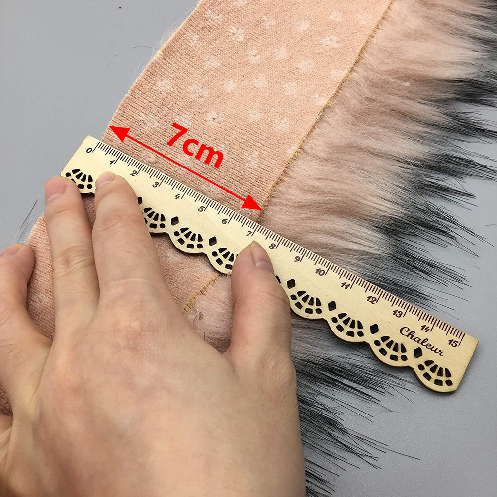 Cuello de piel sintética estilo europeo y americano para Hanfu, ribete de piel sintética para decoración navideña.