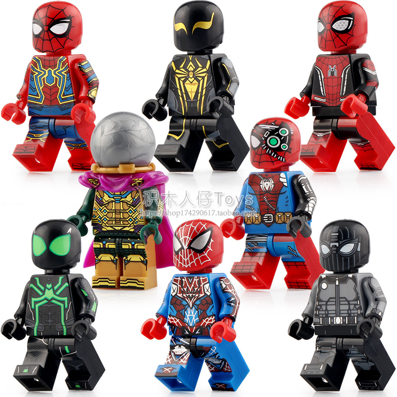 Core Kt1027 Super Hero Spider-Man Hero Remote Mysterio Puzzle Building Block Doll Toy Compatible with Domestic Products